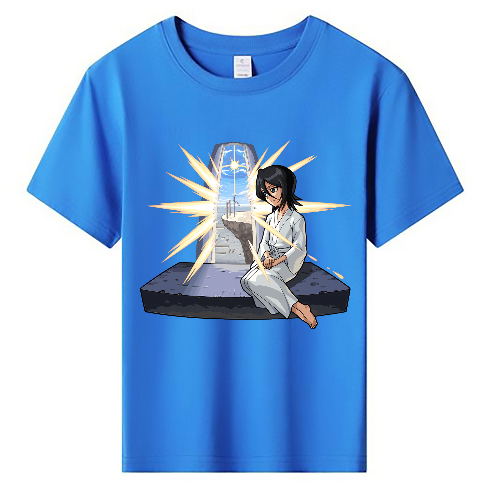 （画像用） ブリーチ 朽木ルキア BLEACH Kuchiki Rukia 綿100％キッズTシャツ（フロントプリント）